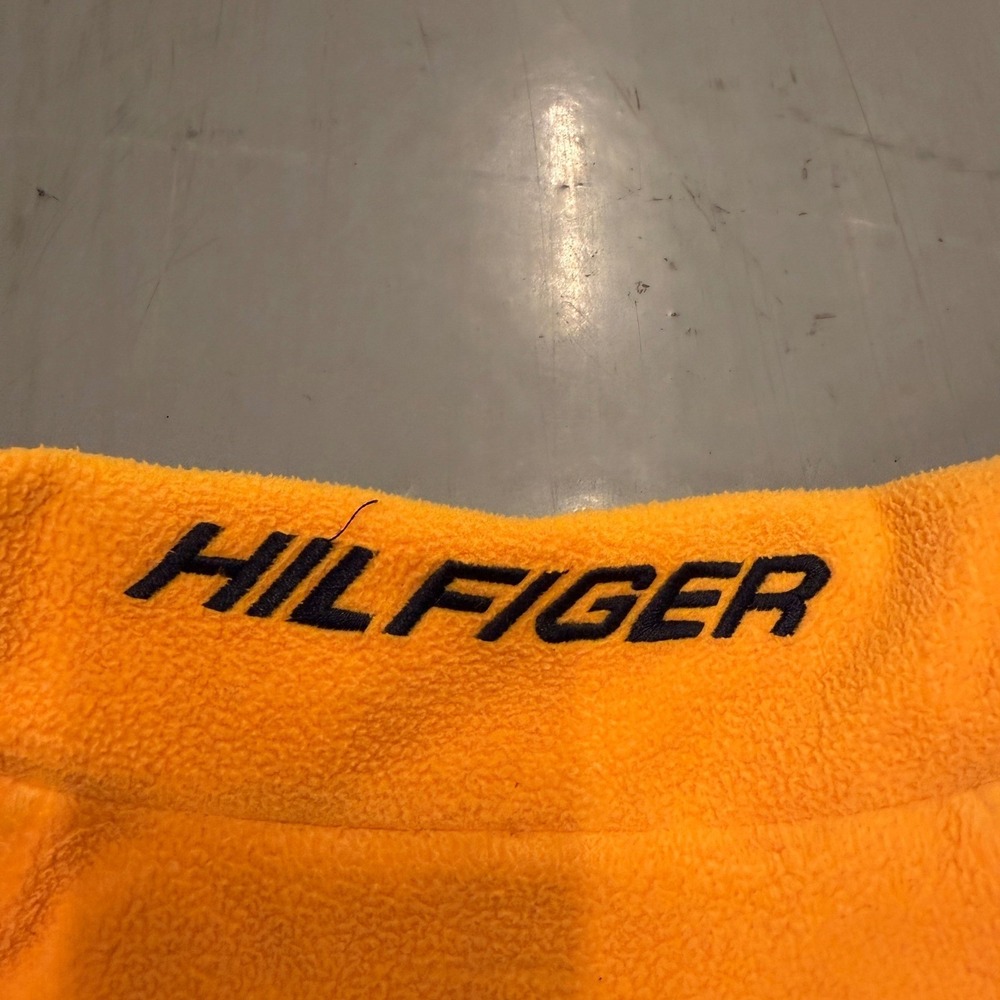 Tommy Hilfiger Athletics Colorblock Track Jacket Orange Fleece Collar Zip Up XXL - Picture 8 of 12